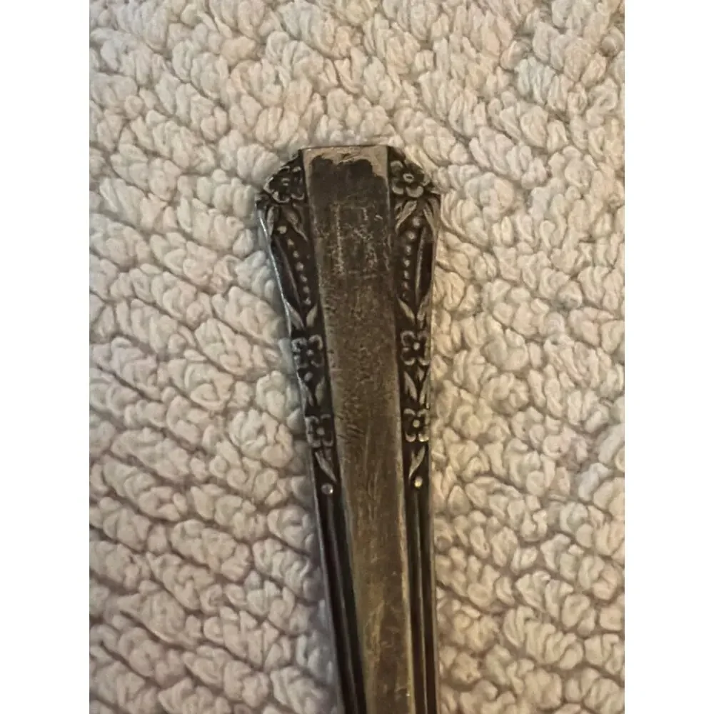 Vintage Oneida 1881 Rogers Silverplate Demitasse Coffee Tea Spoon Floral 4.5